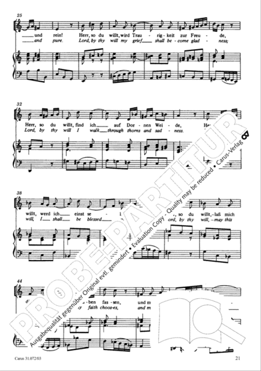 All cantate be by God's commandment (Alles nur nach Gottes Willen) 4-Part scores gallery preview page 22