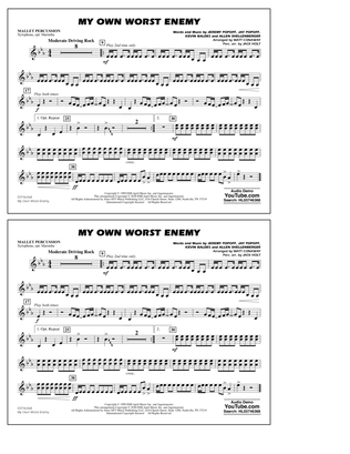 My Own Worst Enemy (arr. Matt Conaway) - Mallet Percussion