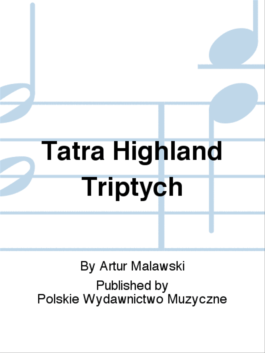 Tatra Highland Triptych String Orchestra scores gallery preview page 1
