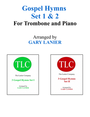 GOSPEL HYMNS Set 1 & 2 (Duets - Trombone and Piano with Parts)