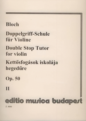 Book cover for Doppelgriff-Schule für Violine op. 50 Vol. 2