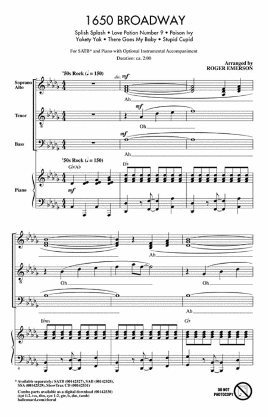1650 Broadway Show Choir scores gallery preview page 2
