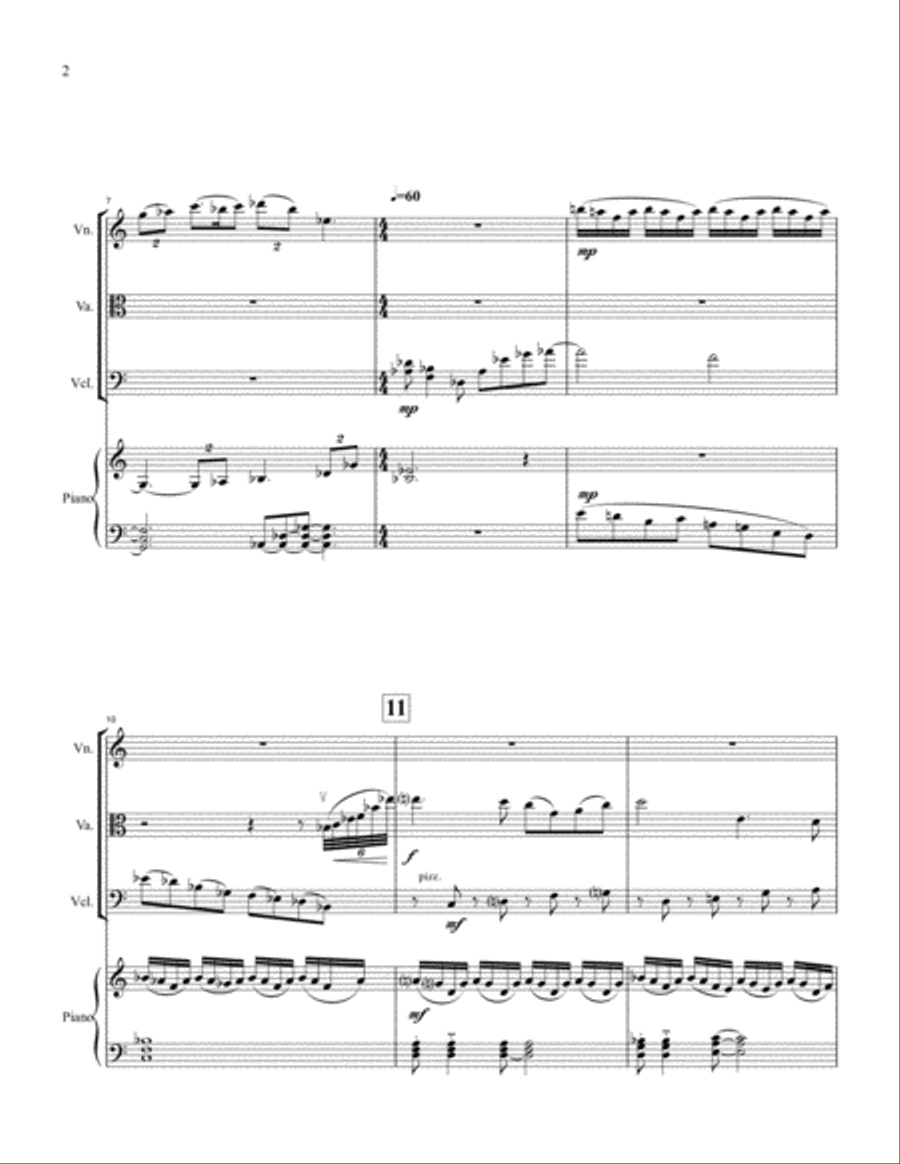 In The Land of Wonder-Wander for Piano Quartet Piano Quartet scores gallery preview page 2