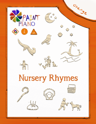 Book cover for The nursery rhyme book (easy piano)