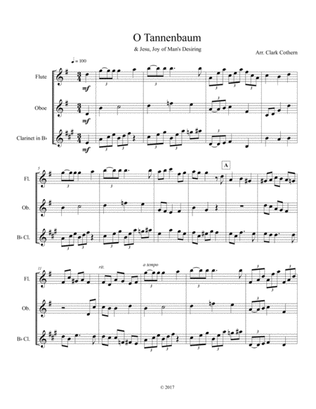 O Tannenbaum (Flute, Oboe, Clarinet)