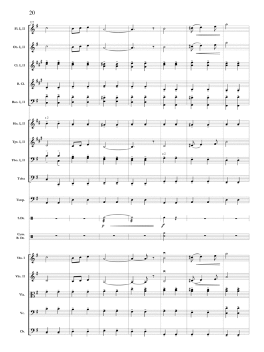 Pomp and Circumstance March No. 1 Orchestra scores gallery preview page 21