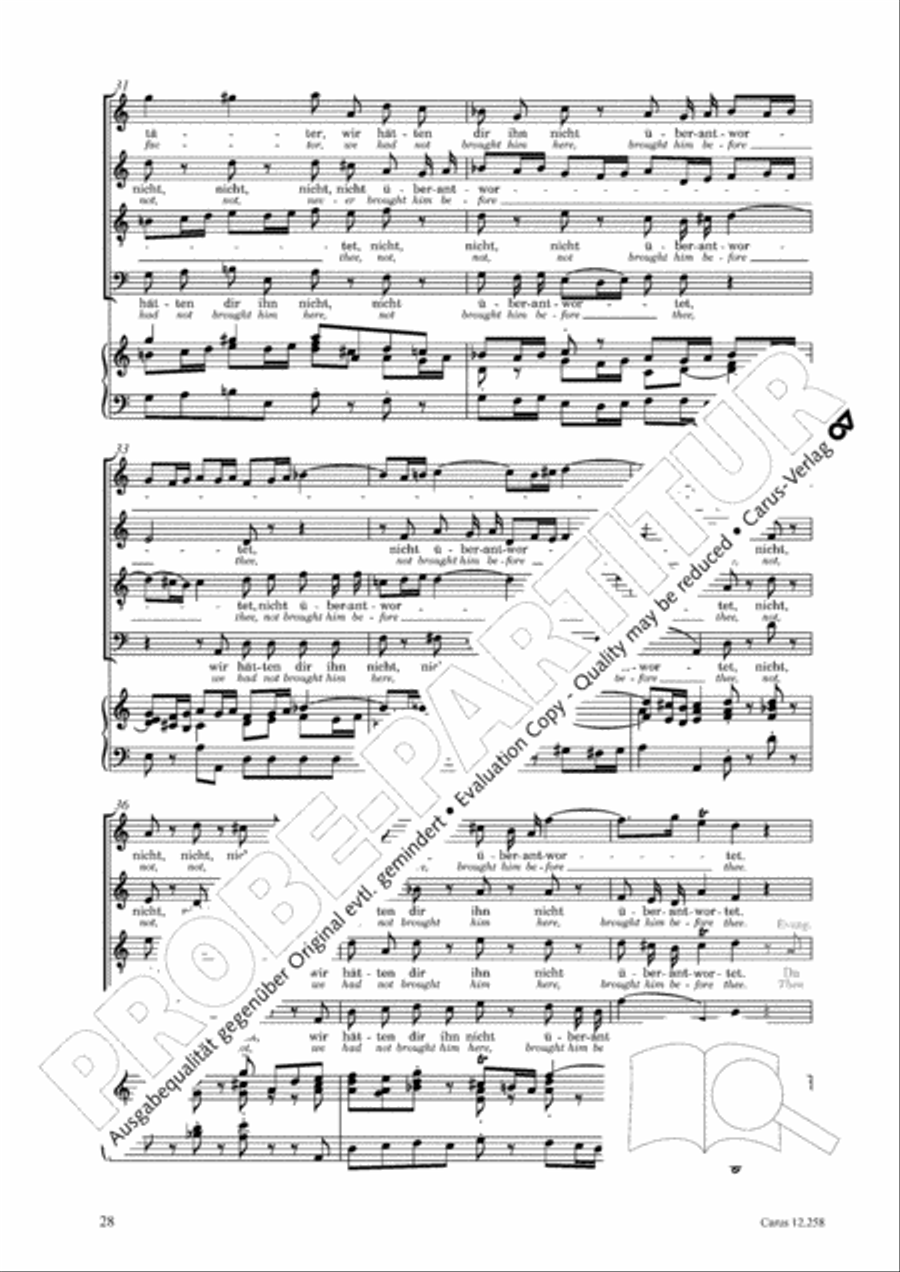 Johann Sebastian Bachs Johannes-Passion fur Kinder und Jugendliche STB scores gallery preview page 29