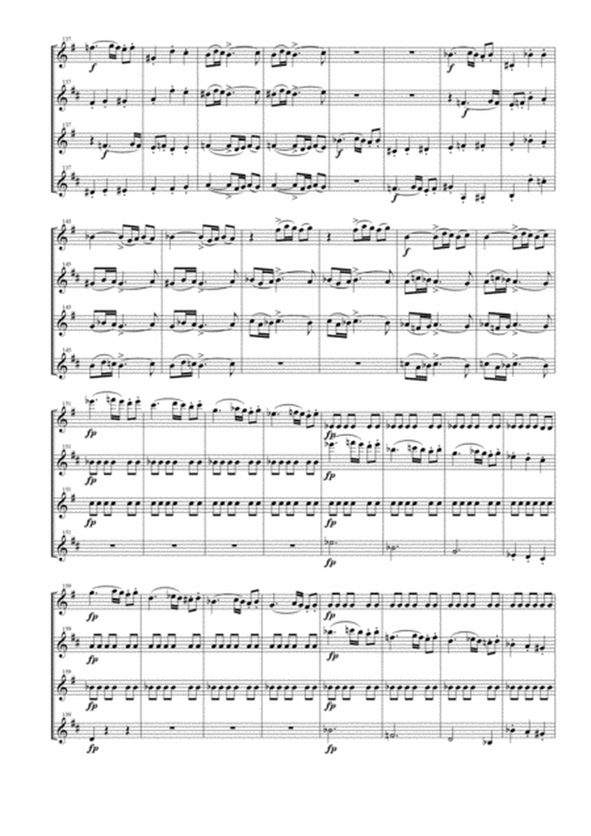 String Quartet Op. 18 No. 1 for Saxophone Quartet (SATB) image number null