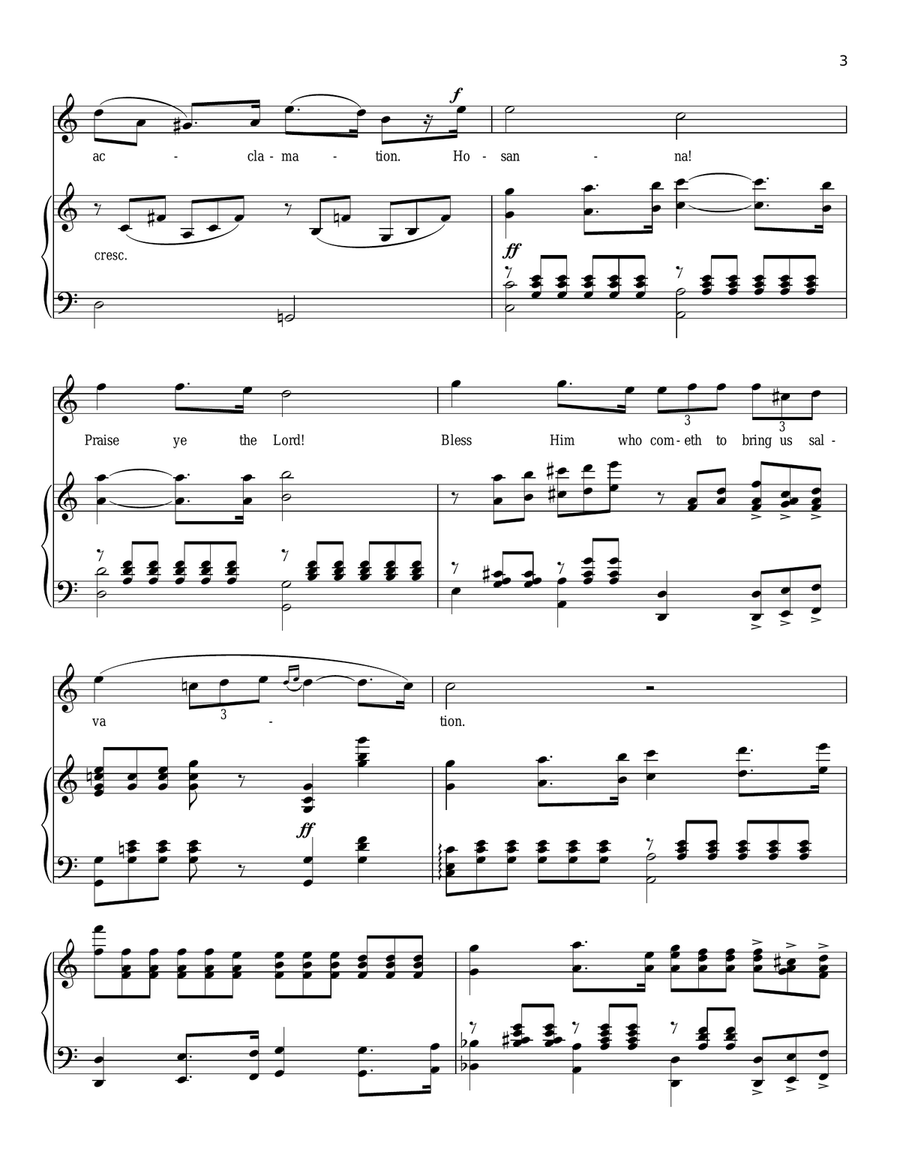 The Palms (Les Rameaux) Voice scores gallery preview page 3