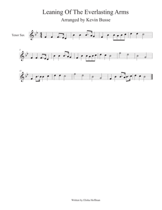 Leaning Of The Everlasting Arms - Tenor Sax