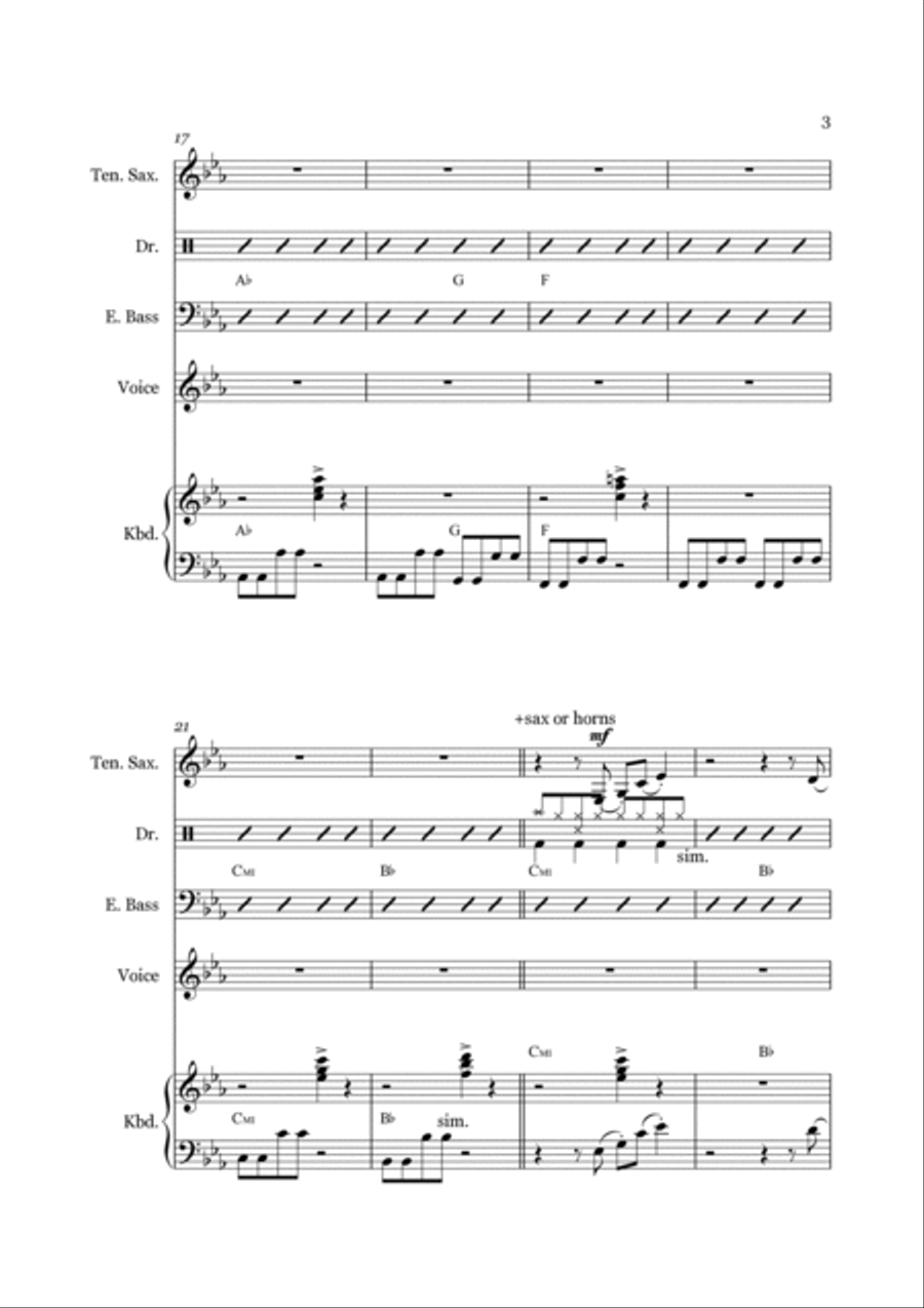 Master Blaster Master Blaster Jazz Ensemble scores gallery preview page 3