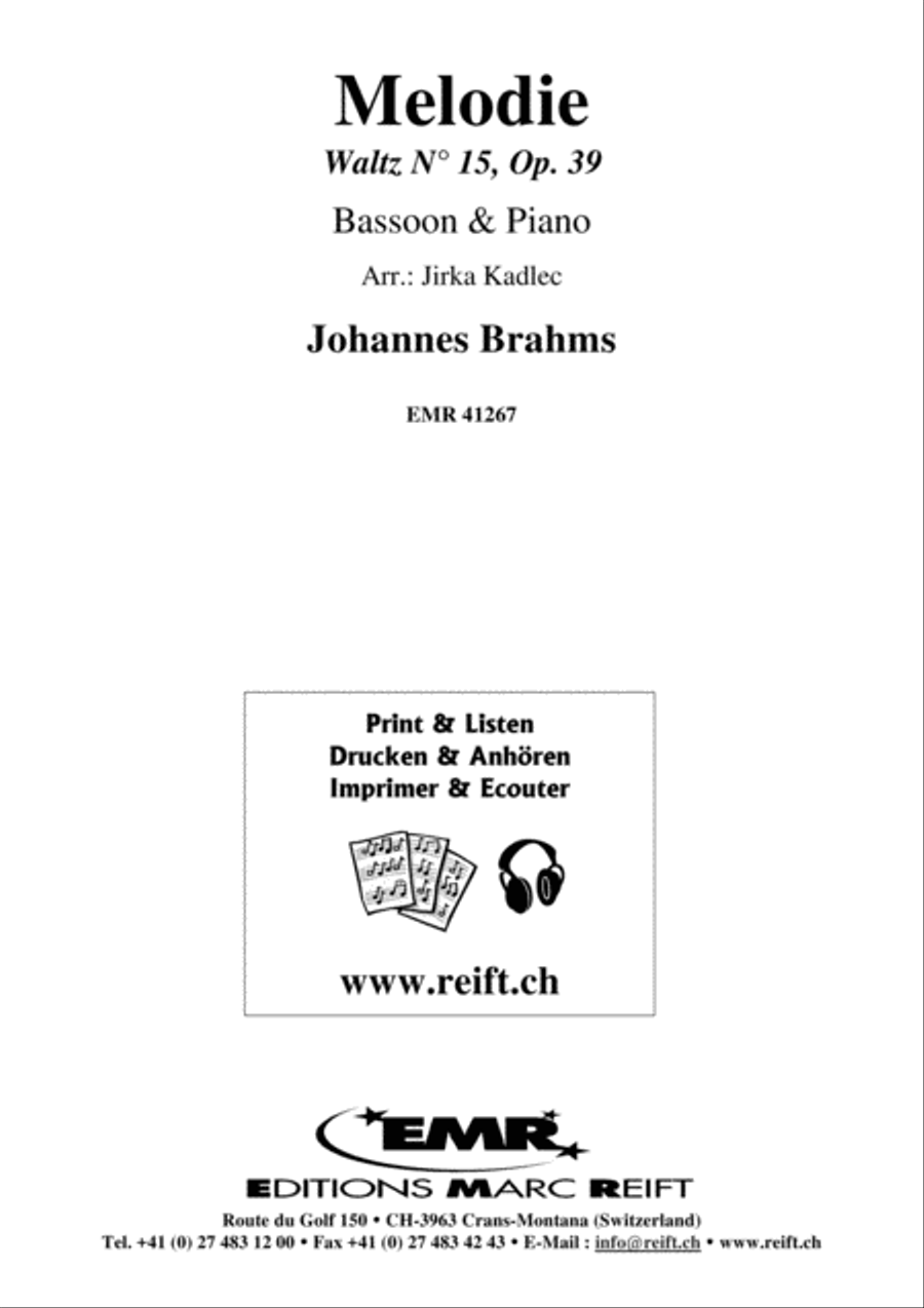 Melodie Bassoon Solo scores gallery preview page 1