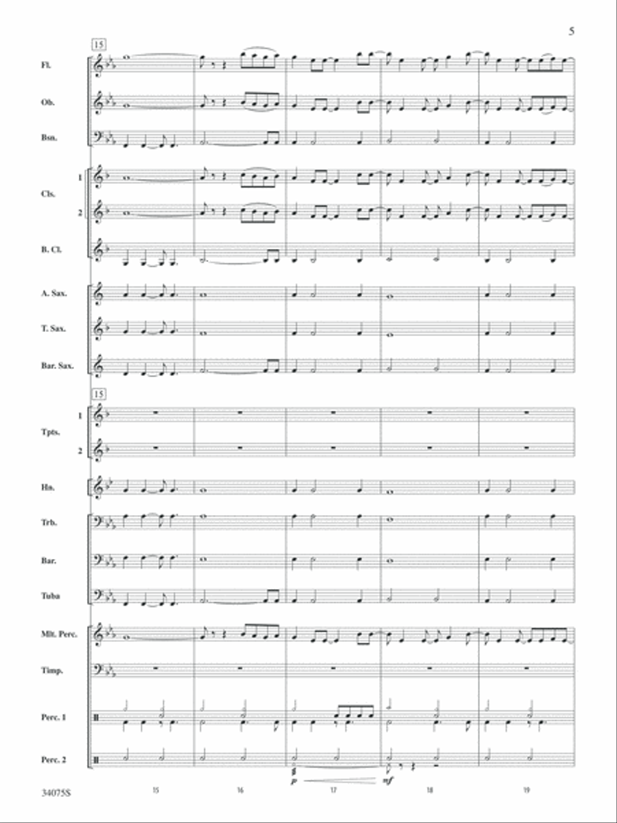 Smile: Score Concert Band scores gallery preview page 5