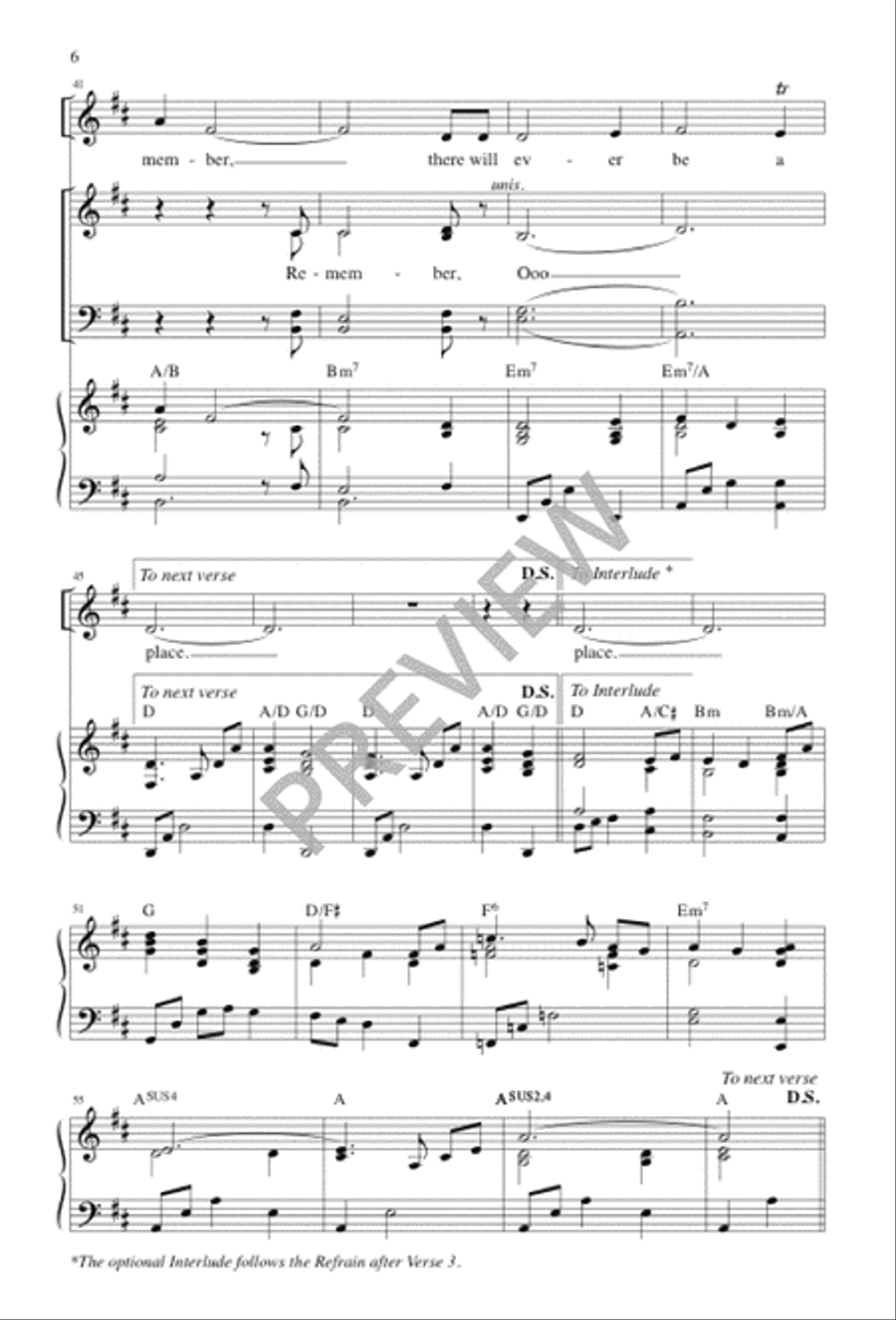 There Is a Place 4-Part scores gallery preview page 6