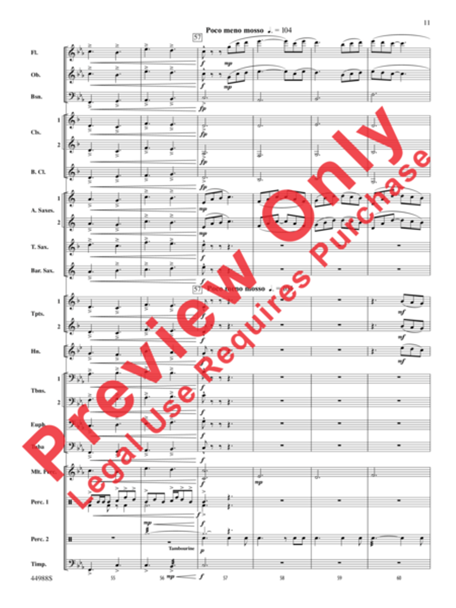 Escape from Dead Raider's Hollow Concert Band scores gallery preview page 12