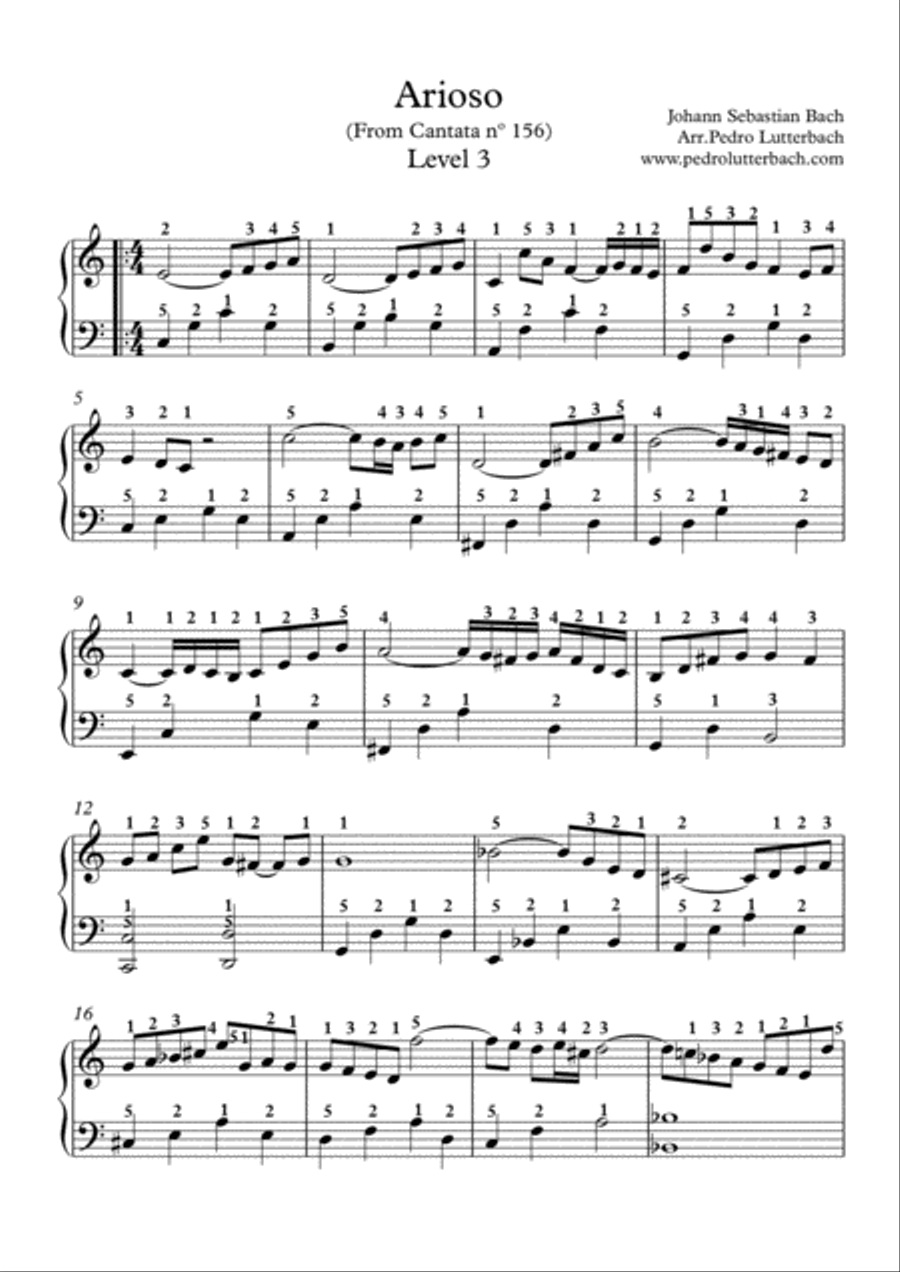 Arioso Piano Solo scores gallery preview page 1