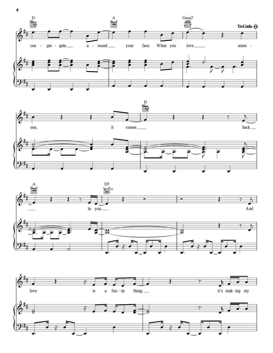 Love Someone Piano, Vocal, Guitar scores gallery preview page 4