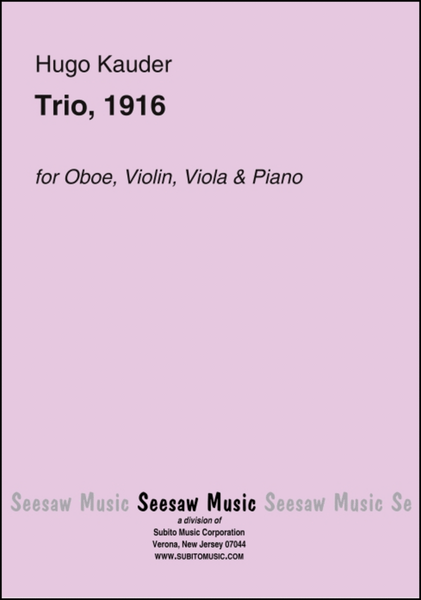 Trio, 1916