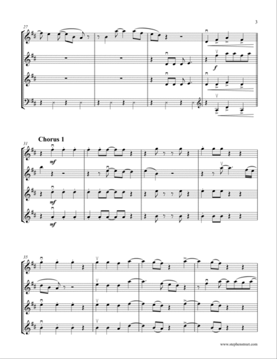 (your Love Has Lifted Me) Higher And Higher String Quartet scores gallery preview page 3