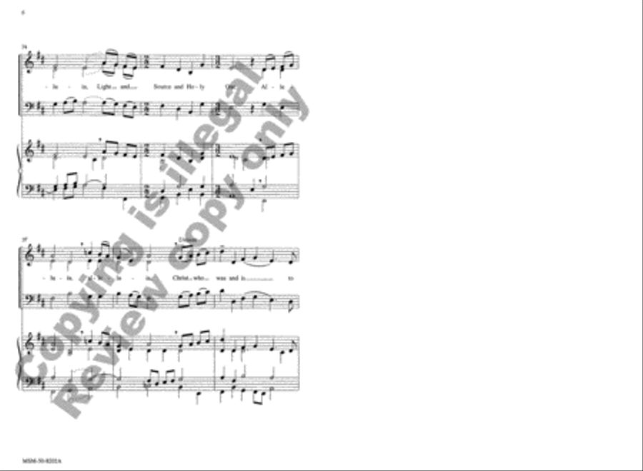 Christ, Victorious: Christ, Now Reigning 4-Part scores gallery preview page 6