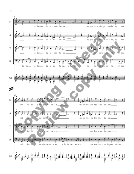 Three Mexican Folk Songs (Piano/Choral Score) image number null