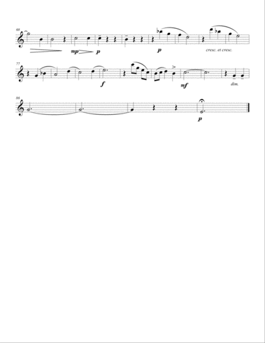 Three Meditations on a Riff for Wind Trio Woodwind Trio scores gallery preview page 6