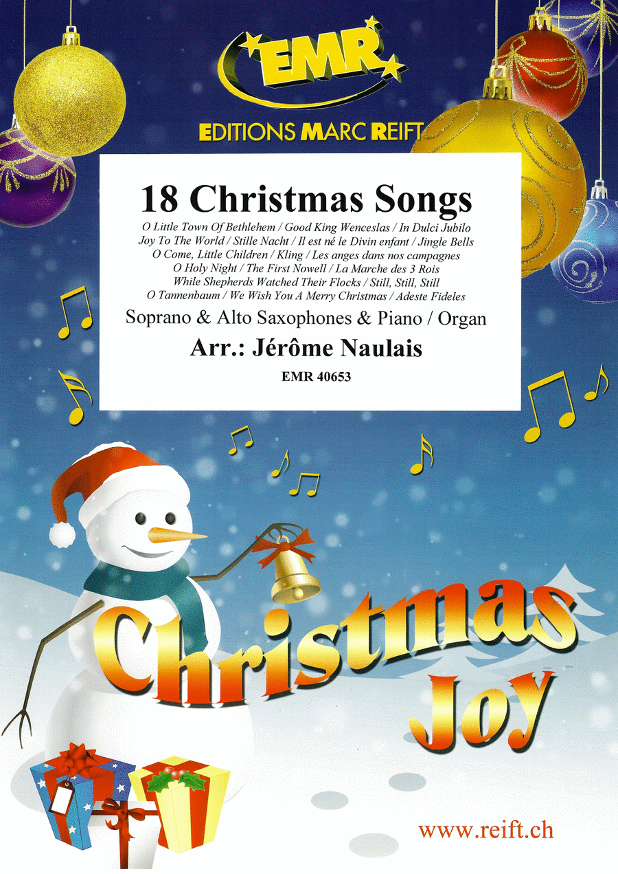 18 Christmas Songs 18 Christmas Songs Saxophone Ensemble scores gallery preview page 1