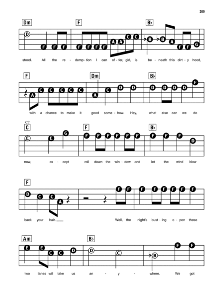 Thunder Road Electronic Keyboard scores gallery preview page 4