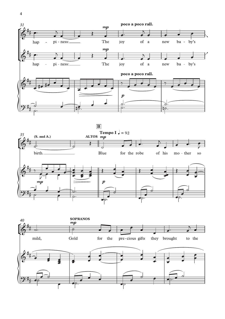 The Colours of Christmas by John Rutter SA - Digital Sheet Music page 4