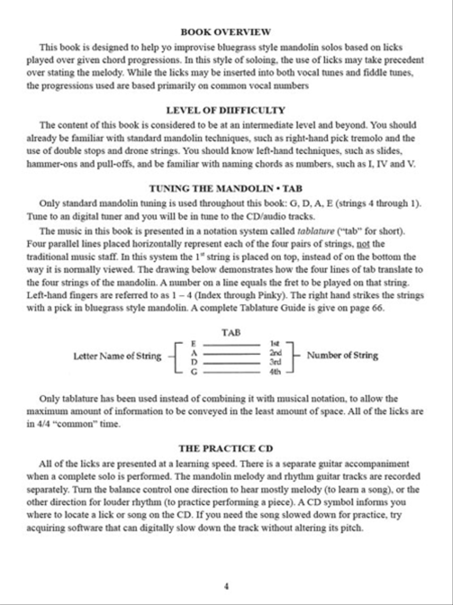 400 Smokin' Bluegrass Mandolin Licks Mandolin scores gallery preview page 4