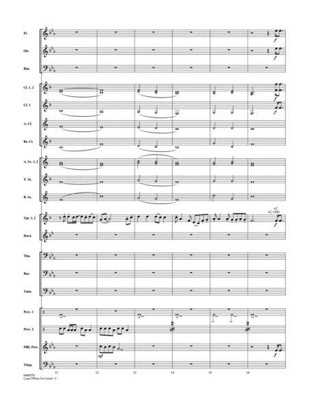 Cups (When I'm Gone) - Conductor Score (Full Score)