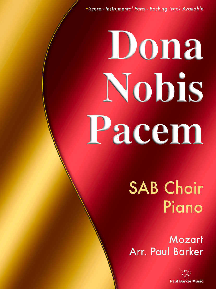 Dona Nobis Pacem (SAB Choir/Piano) 3-Part scores gallery preview page 1