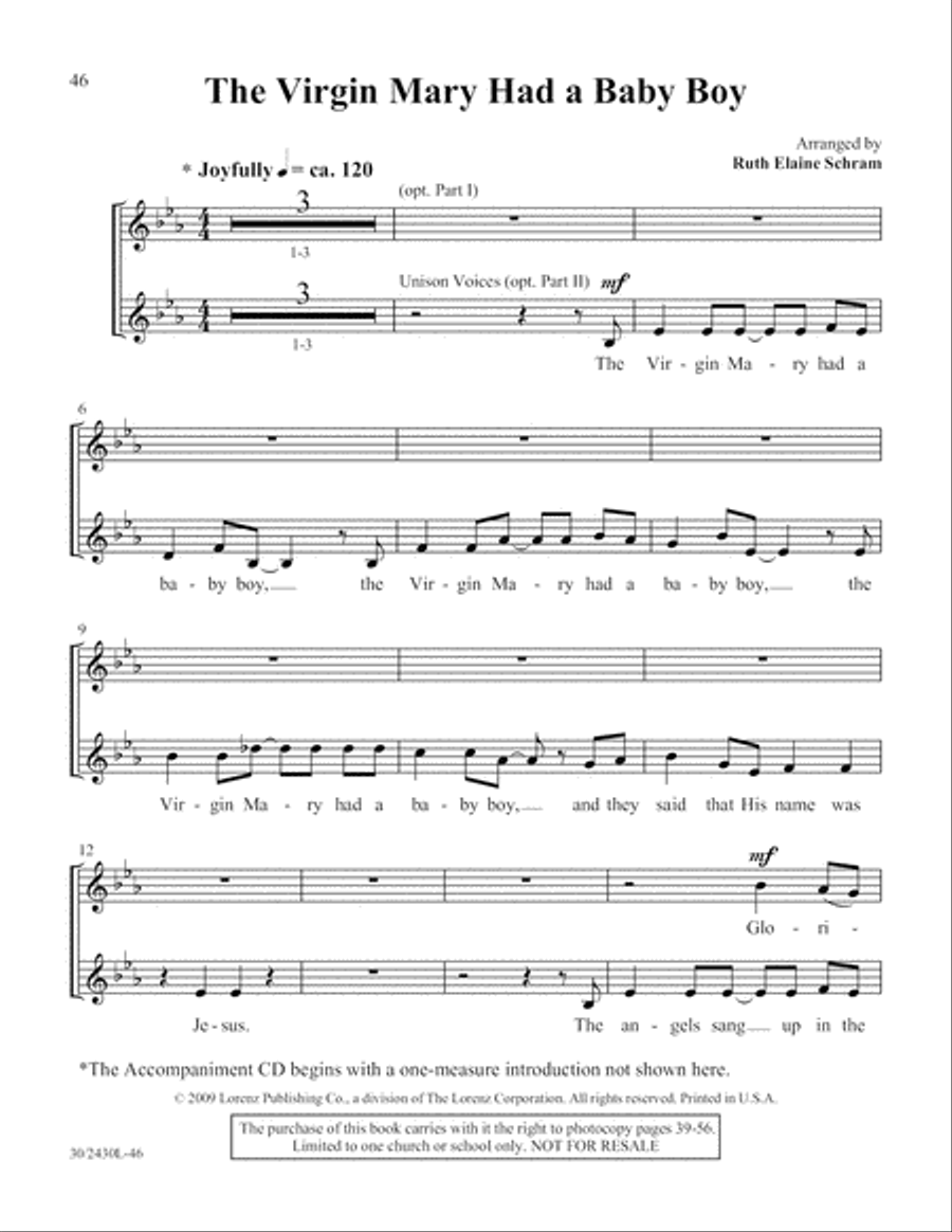Simply Spirituals Unison Choir scores gallery preview page 47
