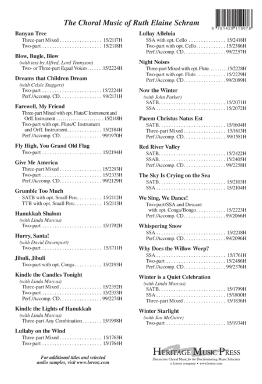 Winter Solstice Unison Choir scores gallery preview page 8