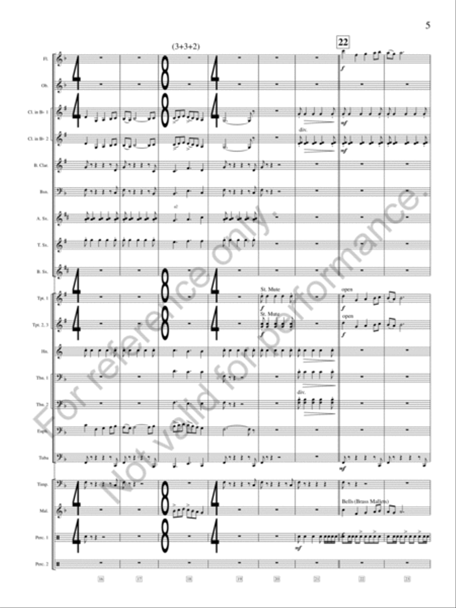 Juvenescence Juvenescence Concert Band scores gallery preview page 6