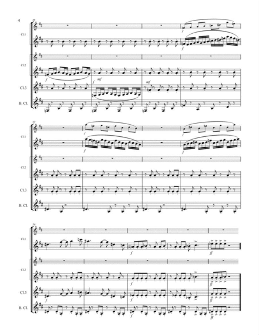 Theme From The Simpsons TM from the Twentieth Century Fox Television Series THE SIMPSONS Woodwind Quartet scores gallery preview page 5