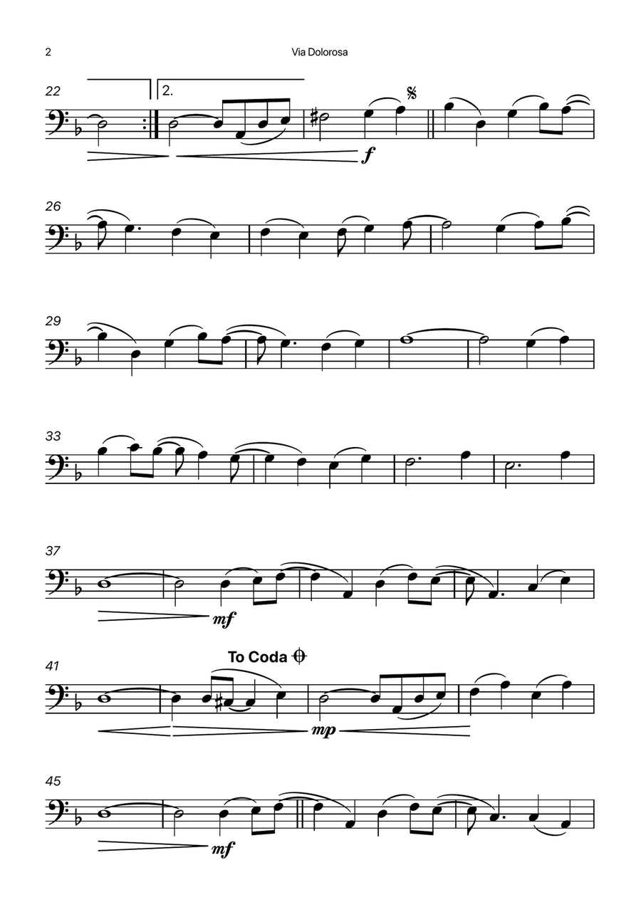 Via Dolorosa Chamber Music scores gallery preview page 2