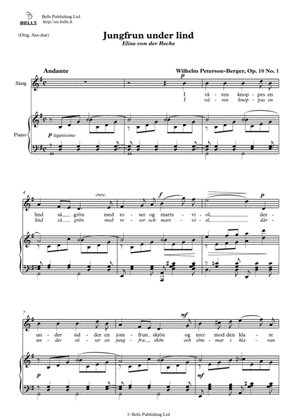 Book cover for Jungfrun under lind, Op. 10 No. 1 (G Major)