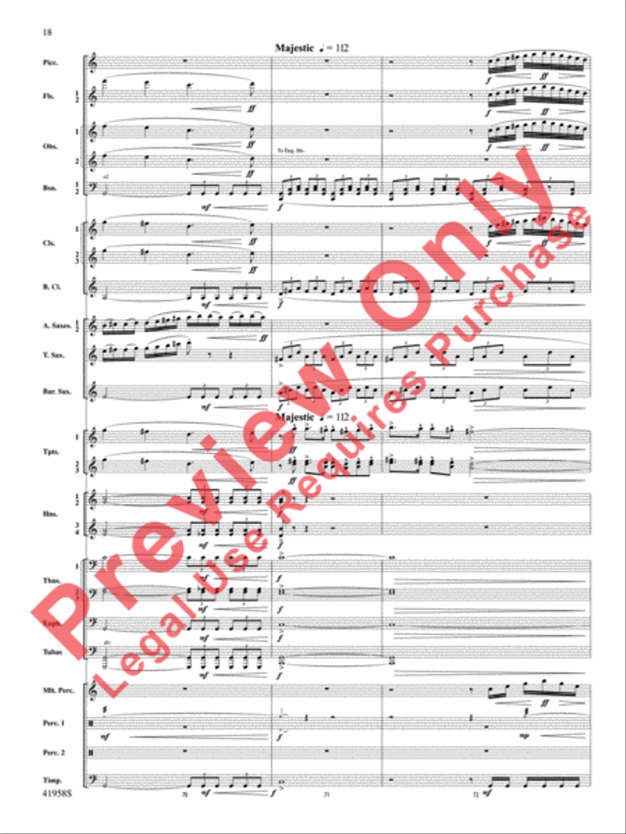 God's Country Concert Band scores gallery preview page 19