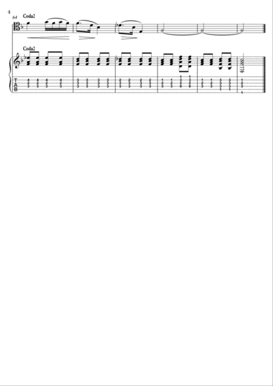 Cello and Guitar duet ΙΙ by Bergmiller String Duet scores gallery preview page 4