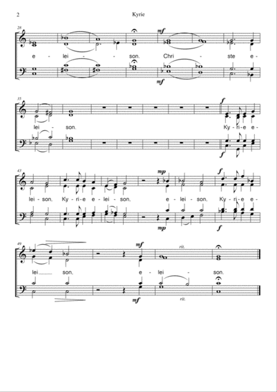 Missa in honorem Sancti Martini 4-Part scores gallery preview page 4