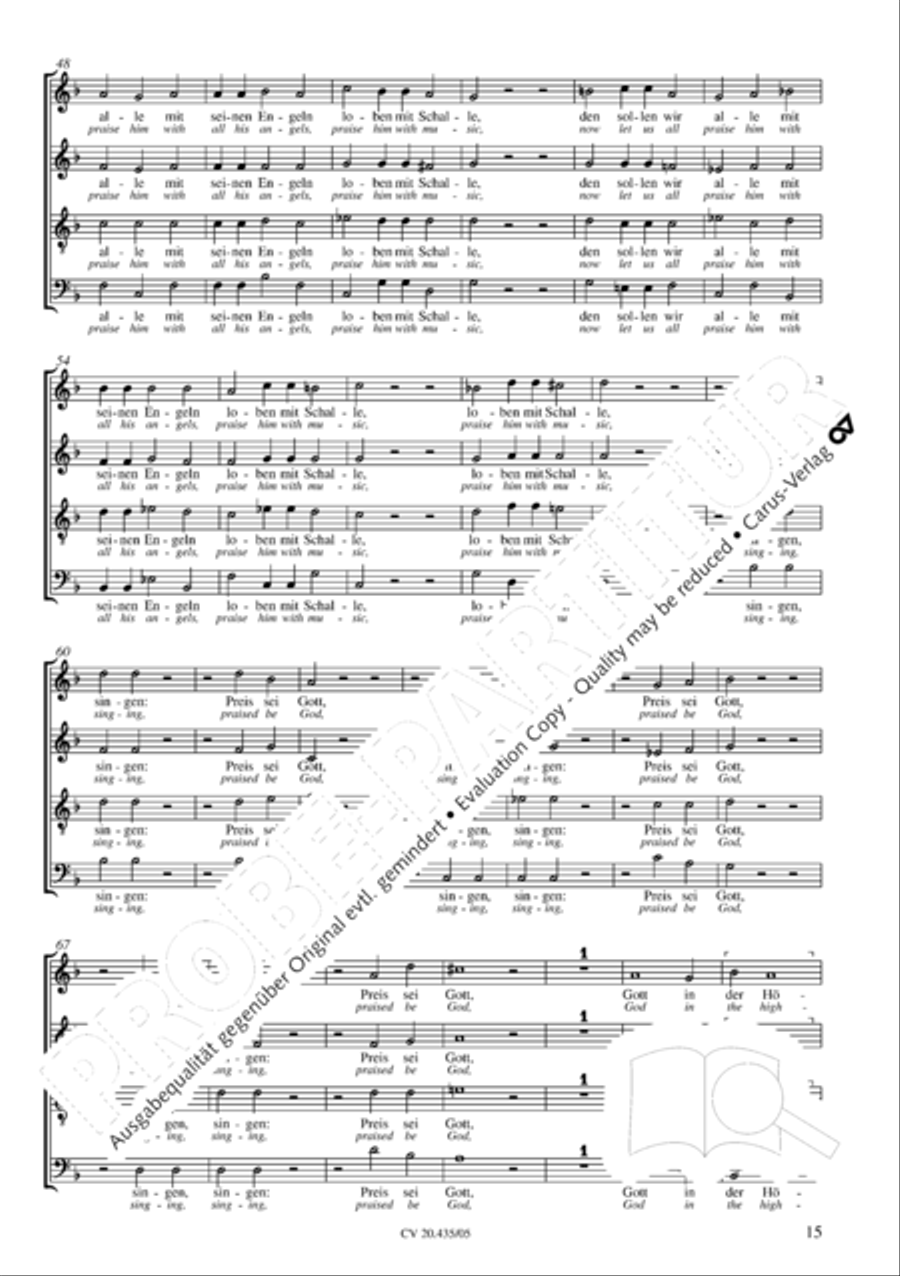Christmas History (Weihnachts-Historie, SWV 435) Choir scores gallery preview page 16