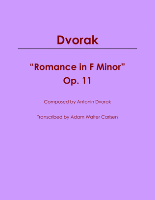 Romance in F Minor, Op. 11