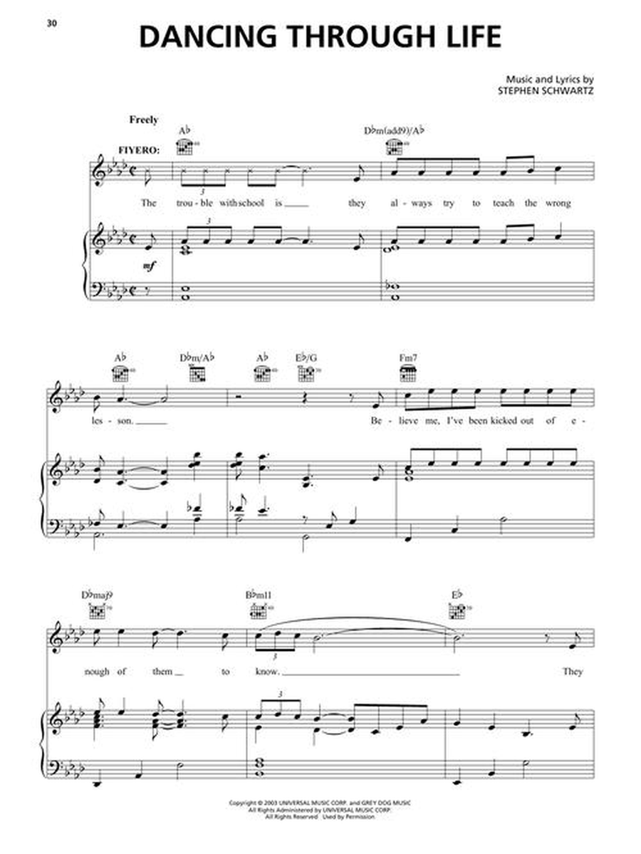 Wicked Piano, Vocal scores gallery preview page 4