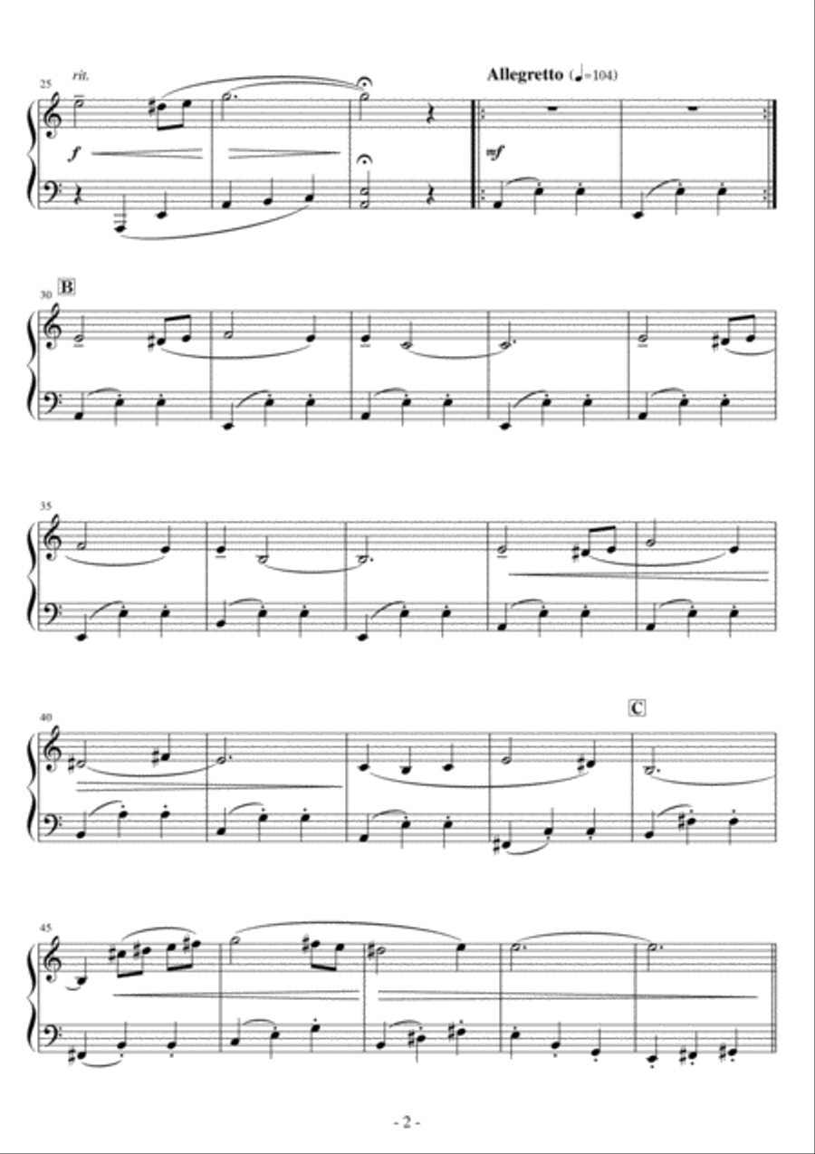 The Godfather Waltz Easy Piano scores gallery preview page 2