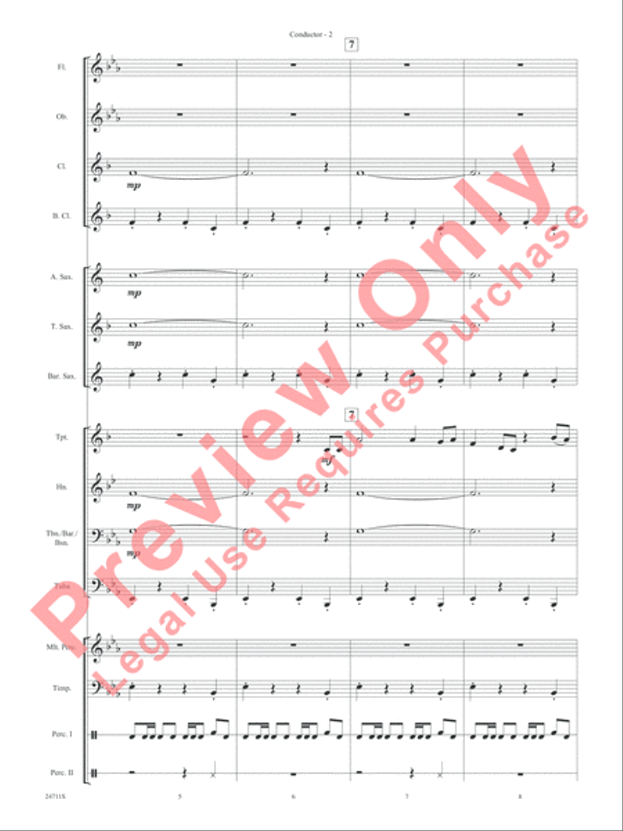 Siyahamba (We Are Marching) Concert Band scores gallery preview page 5
