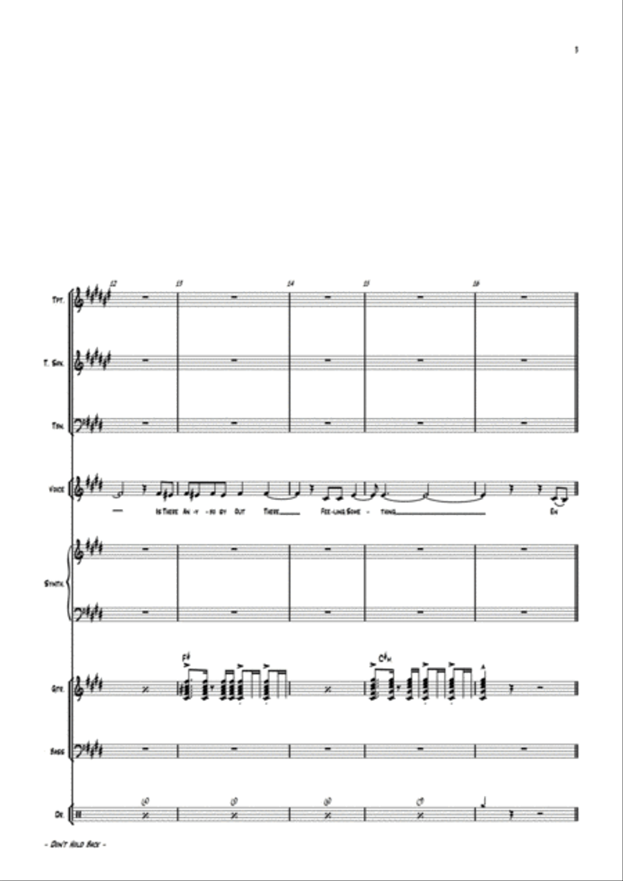 Don't Hold Back Jazz Ensemble scores gallery preview page 6