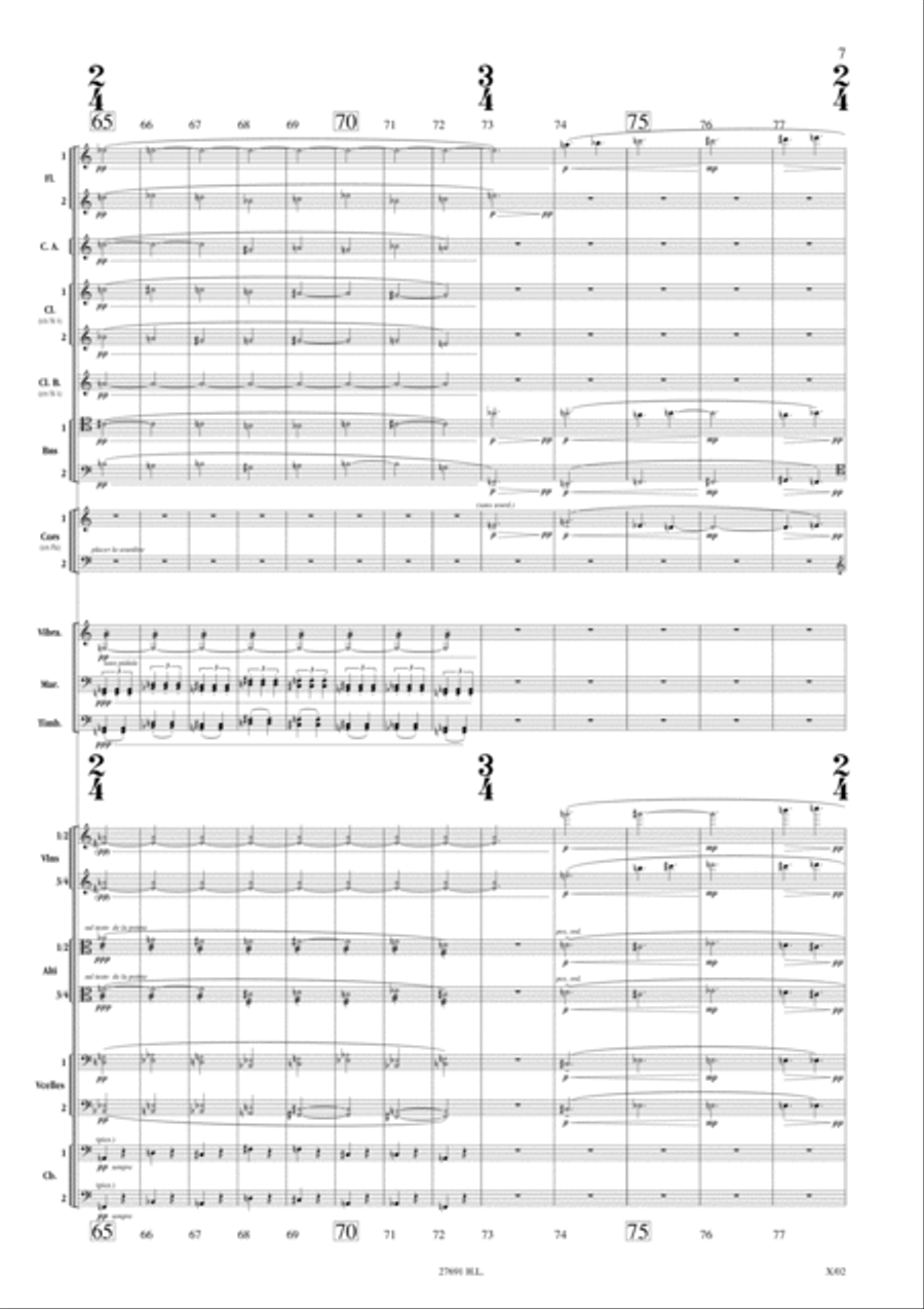 La Gondole Sur La Lagune D'Apres Guardi Orchestra scores gallery preview page 3