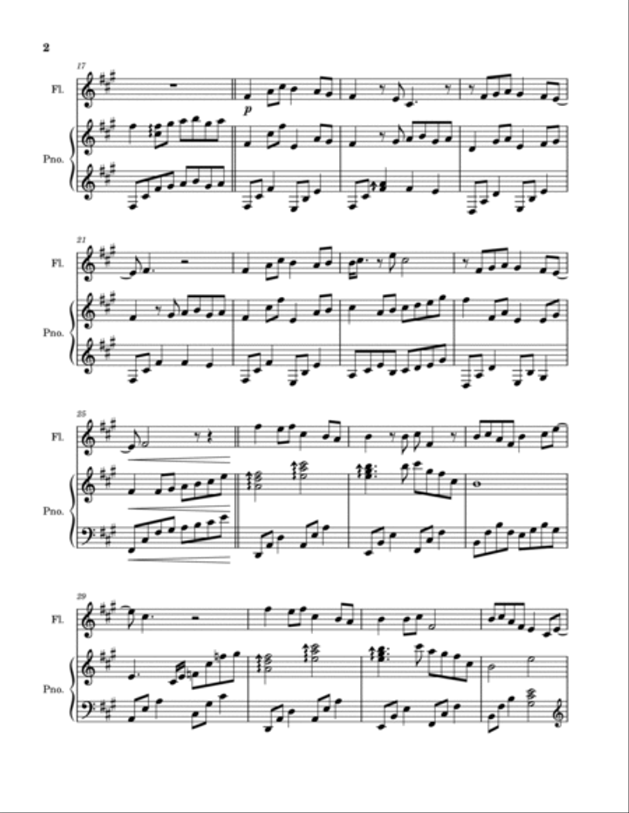 Chi Qing Zhong Flute Solo scores gallery preview page 2