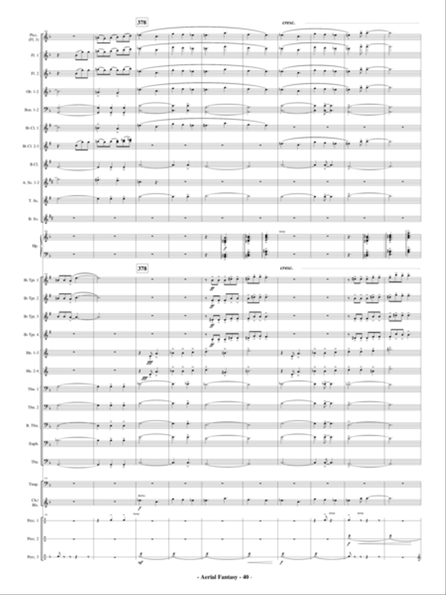 Aerial Fantasy Aerial Fantasy Concert Band scores gallery preview page 41